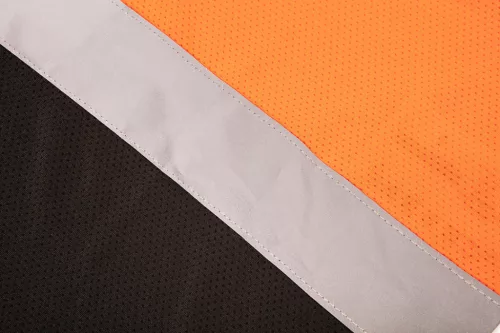 Neo Tools Láthatósági munkavédelmi póló, narancssárga, sötét alsó résszel, M