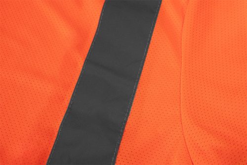 Neo Tools Láthatósági munkavédelmi póló, narancssárga, sötét alsó résszel, XL