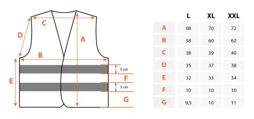 Neo Tools Láthatósági munkavédelmi mellény sárga, XXL