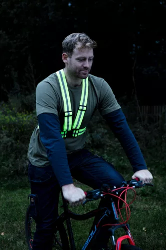 Neo Tools Láthatósági heveder, fényvisszaverő sávval, citromsárga