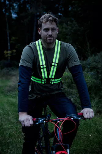 Neo Tools Láthatósági heveder, fényvisszaverő sávval, citromsárga