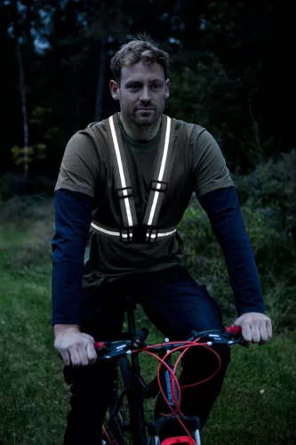 Neo Tools Láthatósági heveder, fényvisszaverő sávval, fekete