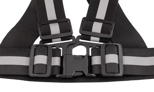 Neo Tools Láthatósági heveder, fényvisszaverő sávval, fekete