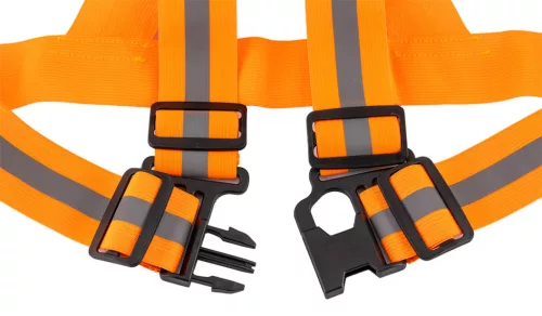 Neo Tools Láthatósági heveder, fényvisszaverő sávval, narancssárga