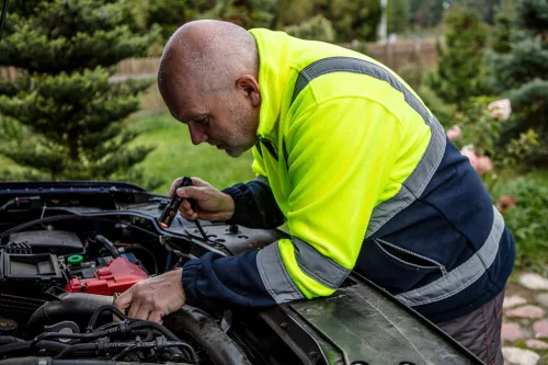 Neo Tools Láthatósági polár munkavédelmi kabát, sárga, L