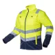 Neo Tools Láthatósági munkavédelmi kabát, Visibility, citromsárga, 60% pamut, 40% polyester, 260 gsm, M