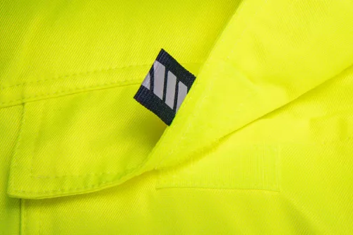 Neo Tools Láthatósági munkavédelmi kabát, Visibility, citromsárga, 60% pamut, 40% polyester, 260 gsm, XL