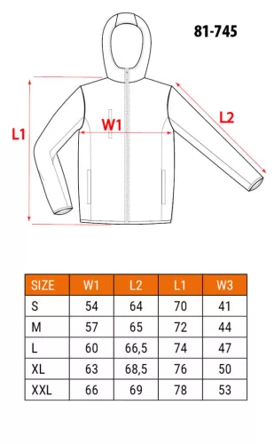 Neo Tools Láthatósági munkavédelmi kabát, citromsárga, kapucnival, M