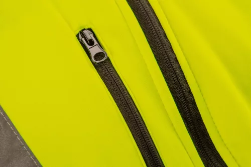 Neo Tools Láthatósági munkavédelmi kabát, citromsárga, kapucnival, S