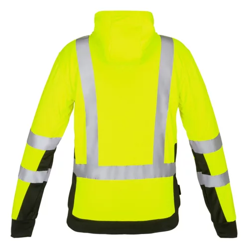 Neo Tools Láthatósági munkavédelmi kabát, citromsárga, kapucnival, XL