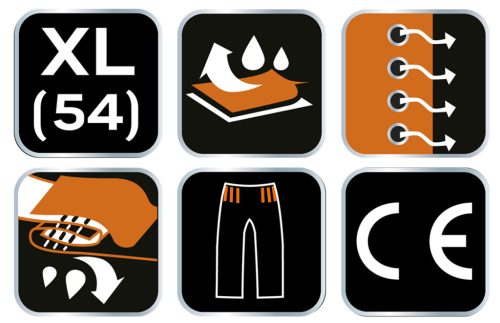 Neo Tools Esőnadrág PU/PVC, 310 g/m2, en 343, XL