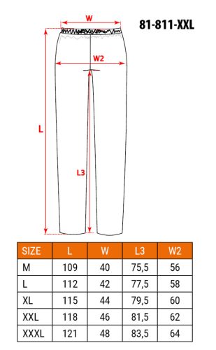 Neo Tools Esőnadrág PU/PVC, 310 g/m2, en 343, XXL