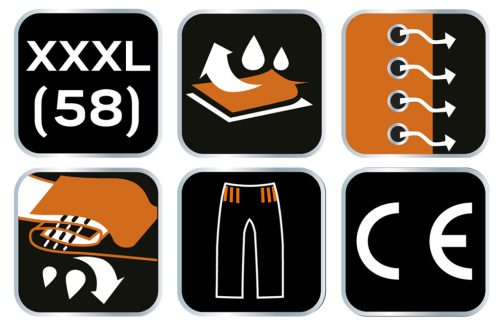 Neo Tools Esőnadrág PU/PVC, 310 g/m2, en 343, XXXL