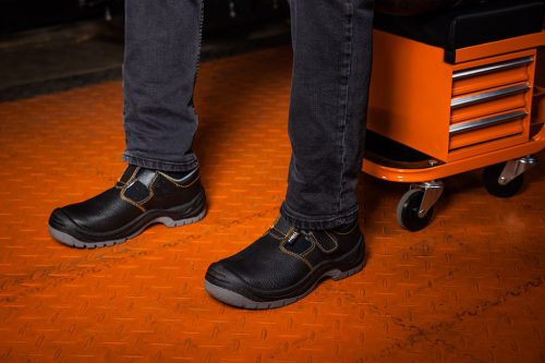 Neo Tools Munkavédelmi szandál, bőr, S1 FO, acélbetétes, 39