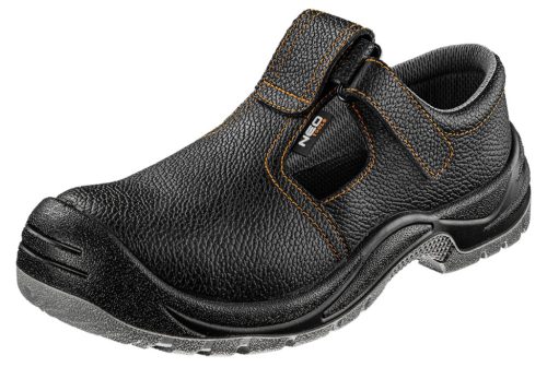 Neo Tools Munkavédelmi szandál, bőr, S1 FO, acélbetétes, 39