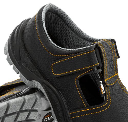 Neo Tools Munkavédelmi szandál, bőr, S1 FO, acélbetétes, 43