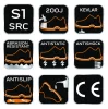 Neo Tools Munkavédelmi cipő, S1 SRC, fémmentes, kompozit lábujjvédő, 46