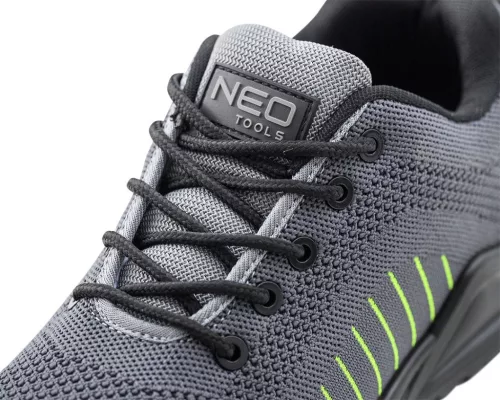 Neo Tools Munkavédelmi cipő, S1 FO, textil felsőrész, acélbetét, csúszásmentes talp, 44