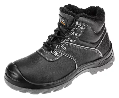 Neo Tools Munkavédelmi bakancs, hőszigetelt, bőr felsőrész, acélbetét, csúszásmentes talp, S3 SRC, 41