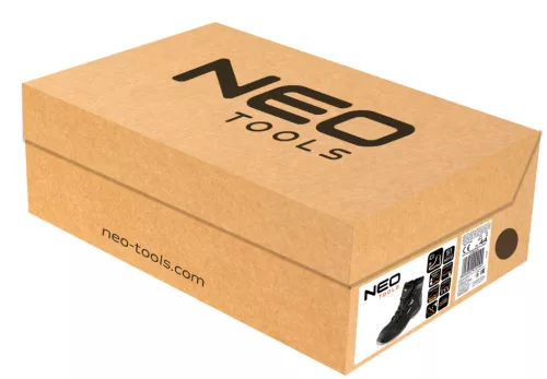 Neo Tools Munkavédelmi bakancs S1 SR C1 FO, kompozit orrmerevítő, hőszigetelt nubuk+PE felsőrész, csúszásmentes talp 41