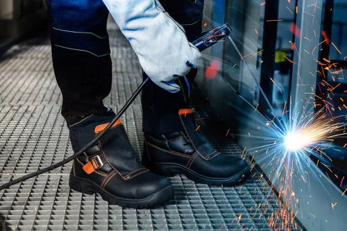 Neo Tools Munkavédelmi bakancs, hegesztőbakancs, S1P SRC, bőr, 40