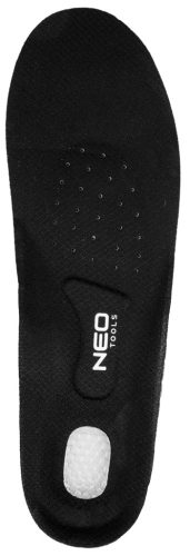 Neo Tools Talpbetét, zselés sarokvédő betét, talpboltozat merevítés, nedvességelvezető perforáció, univ. méret, 41-47