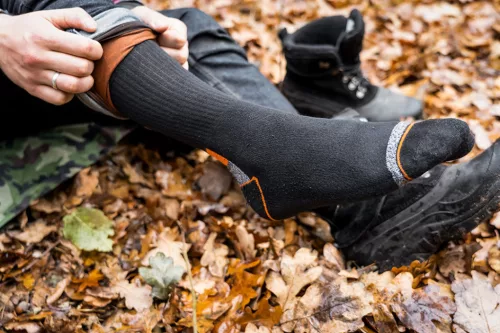 Neo Tools Munkavédelmi zokni, hosszú, 70% pamut, 30% poliészter, megerősített sarok, lélegző, 39–42