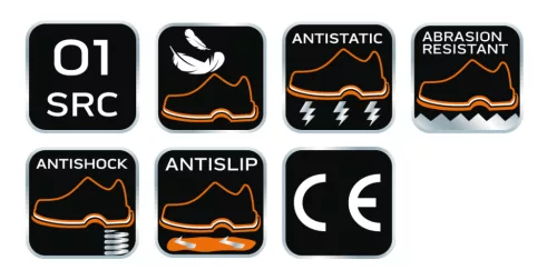 Neo Tools Munkavédelmi cipő, fémmentes, O1, 41