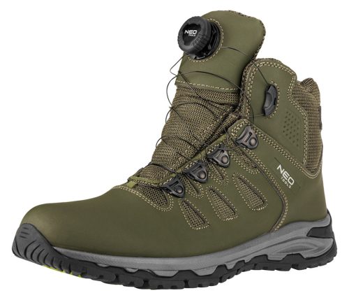 Neo Tools Munkavédelmi bakancs, O2 SR FO, csavaros gyorsfűző rendszerrel, 47