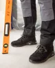 Neo Tools Munkavédelmi cipő, O1 SR, fekete textil-bőr, NEO AIR, légpárnás, fémmentes, csúszásgátlós talpfelület, 44