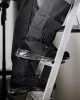 Neo Tools Munkavédelmi cipő, O1 SR, fekete textil-bőr, NEO AIR, légpárnás, fémmentes, csúszásgátlós talpfelület, 45