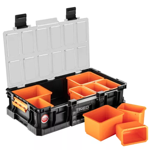 Neo Tools Rakásolható Szortimenter, rendszerező, 130x530x310mm, System II.