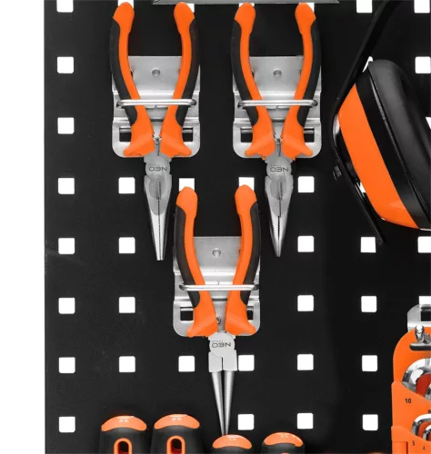 Neo tools Fogótartó kampó, műhelykocsihoz, szerszámtartó falhoz(84-500, 501)