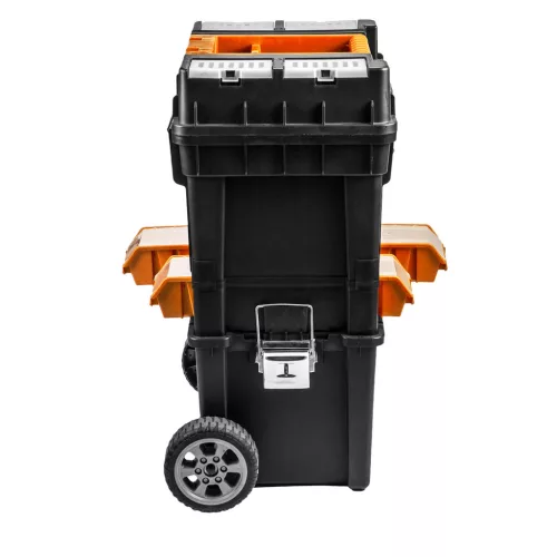 Neo tools Szerszámosláda, szerszámláda gurulós, műanyag, rakásolható, 495x360x710mm