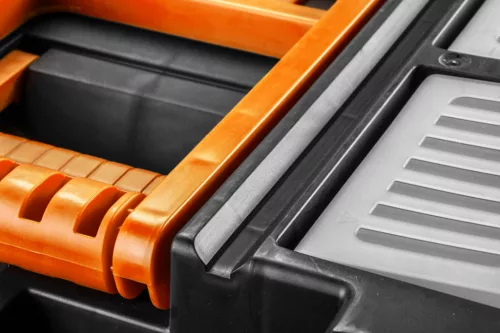 Neo tools Szerszámosláda, szerszámláda gurulós, műanyag, rakásolható, 495x360x710mm