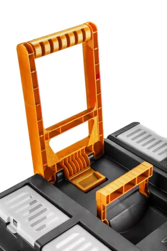 Neo tools Szerszámosláda, szerszámláda gurulós, műanyag, rakásolható, 495x360x710mm