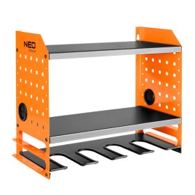   Neo Tools Fali polc akkus gépekhez, akku és töltőtároló polcokkal