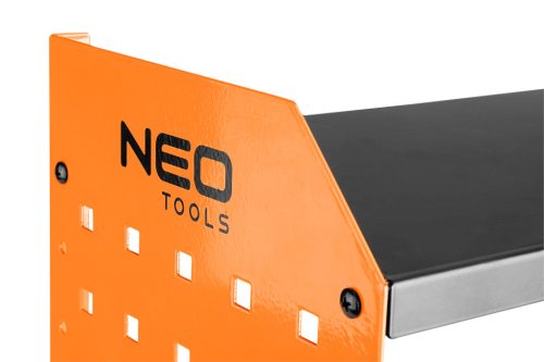 Neo Tools Fali polc akkus gépekhez, akku és töltőtároló polcokkal