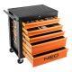 Neo Tools Szerszámkocsi, 5 fiókos, 117db szerszámmal, 680x460x825mm, szerszámkocsi