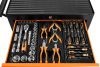 Neo Tools Szerszámkocsi, 5 fiókos, 117db szerszámmal, 680x460x825mm, szerszámkocsi