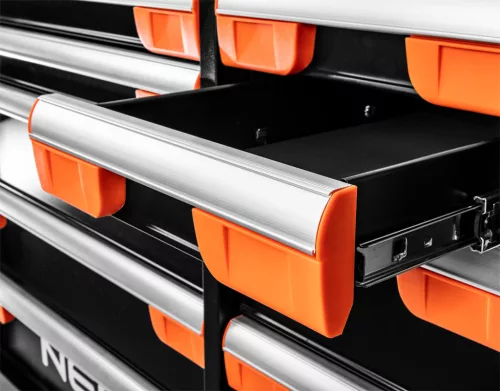 Neo Tools Műhelykocsi PRO, 12 fiókos, 358 szerszámmal, szerszámkocsi