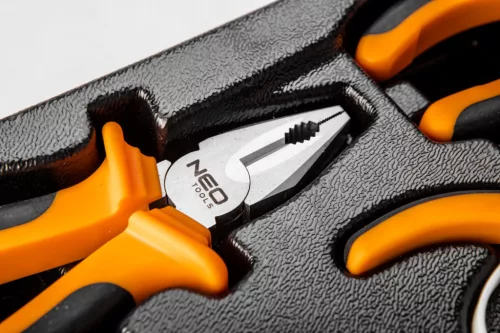 Neo tools Fogókészlet, 5db, szerszámkocsiba rakható tálcában