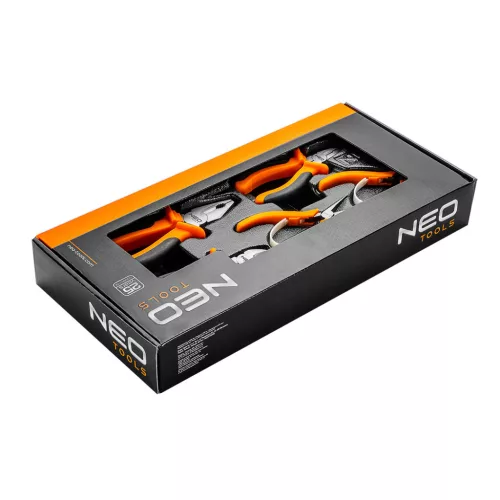 Neo tools Fogókészlet, 5db, szerszámkocsiba rakható tálcában