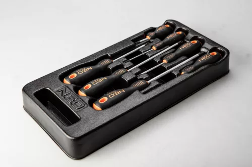 Neo tools Csavarhúzó készlet, PH, 7db, szerszámkocsiba rakható tálcában