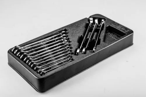 Neo tools Csillag-villáskulcs készlet 14db, 6-19mm, szerszámkocsiba rakható tálcában