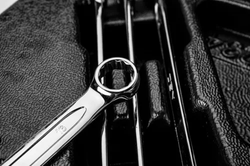 Neo tools Csillag-villáskulcs készlet 14db, 6-19mm, szerszámkocsiba rakható tálcában