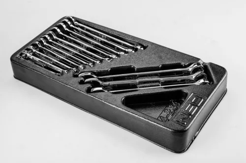 Neo tools Csillag-villáskulcs készlet 14db, 6-19mm, szerszámkocsiba rakható tálcában