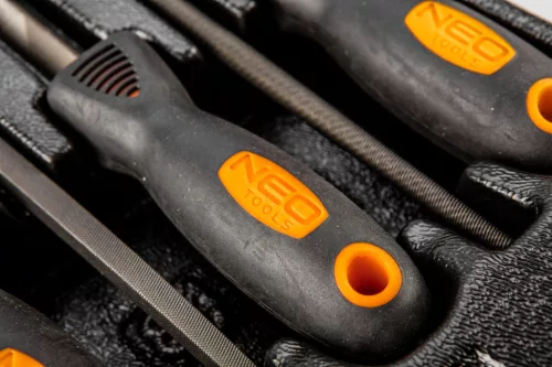 Neo tools Reszelő készlet 5db, szerszámkocsiba rakható tálcában