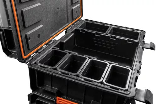 Neo Tools Rakásolható szerszámosláda, szerszámláda, műanyag, 200, 58,5x19x38,5cm, System I.