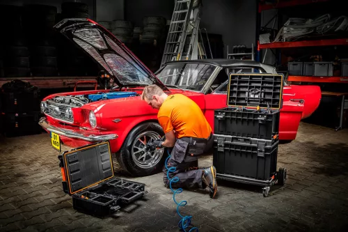 Neo Tools Rakásolható szerszámosláda, szerszámláda szett, System I., (84-255 + 84-256 + 82-257 + 82-258)